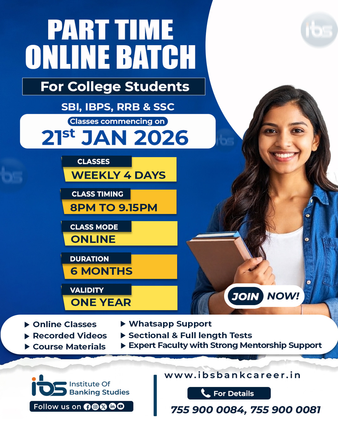 PART TIME ONLINE BATCH