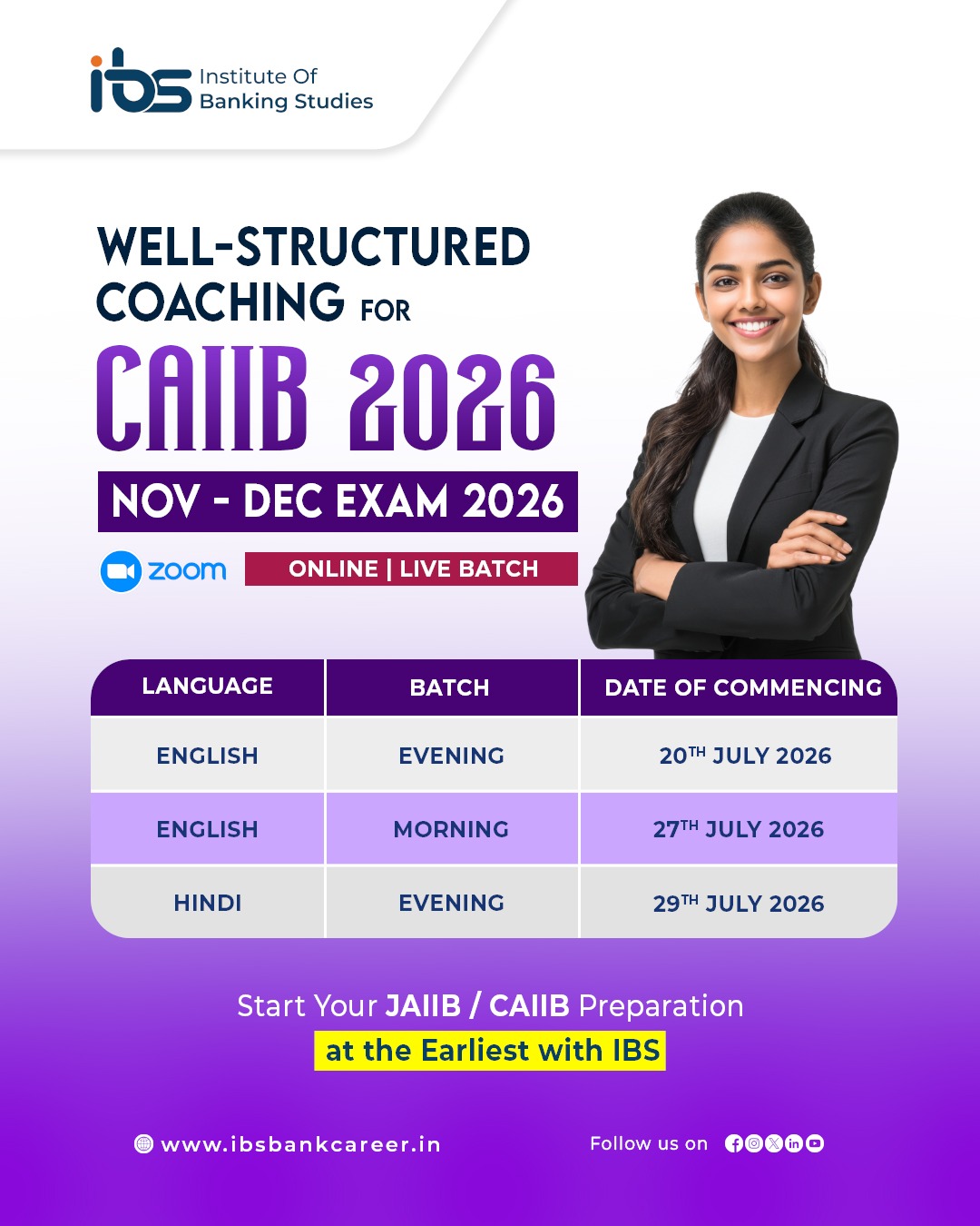 CAIIB 2026 NOV - DEC EXAM 2026