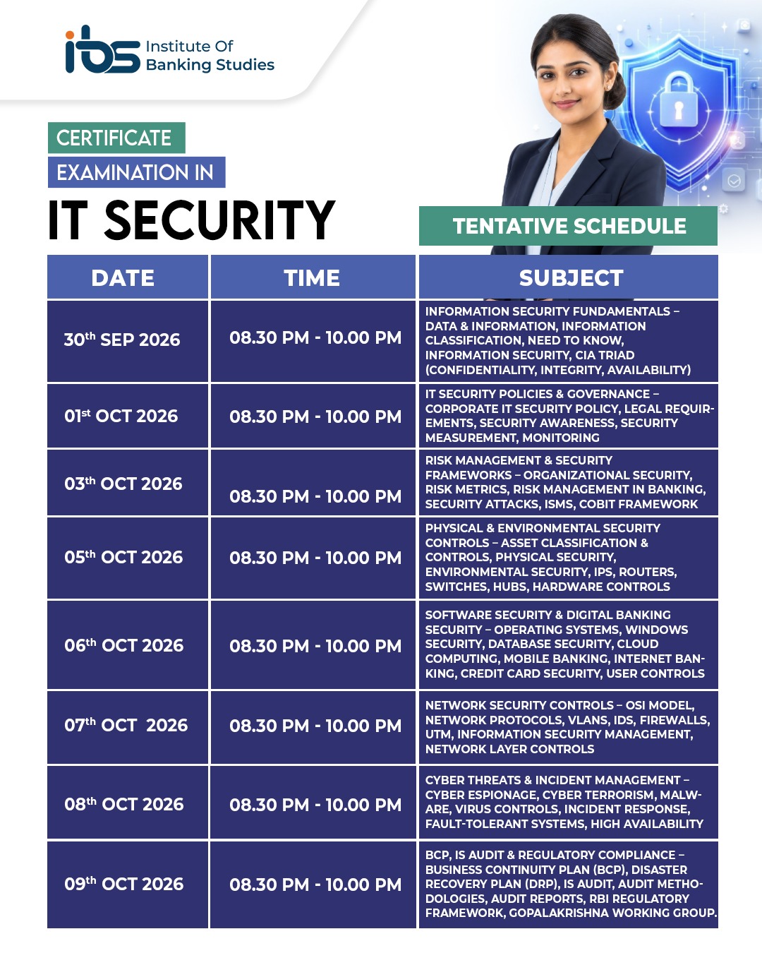 CERTIFICATE EXAMINATION IN IT SECURITY